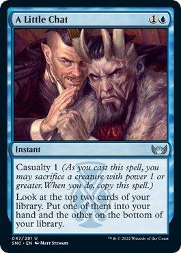 A Little Chat (Streets of New Capenna) Near Mint Foil