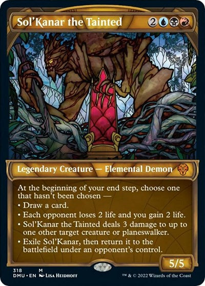 Sol'Kanar the Tainted (Showcase) (Dominaria United) Light Play
