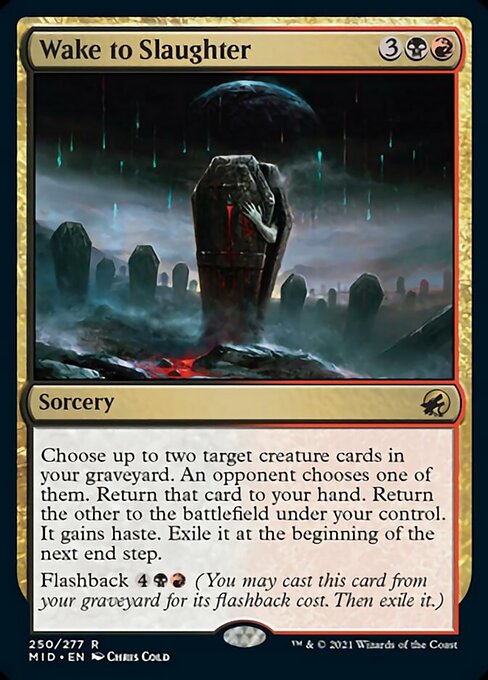 Wake to Slaughter (Innistrad: Midnight Hunt) Light Play