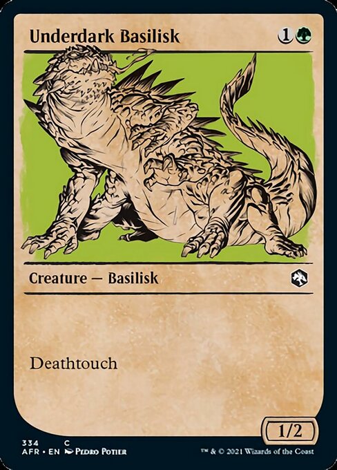Underdark Basilisk (Showcase) (Adventures in the Forgotten Realms) Near Mint Foil