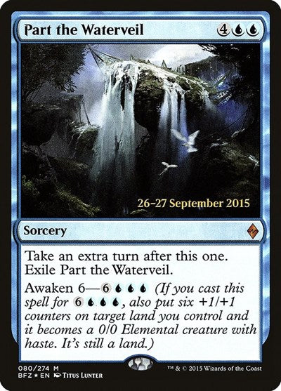 Part the Waterveil (Promos: Prerelease Cards) Light Play Foil