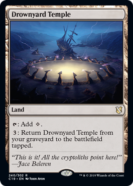 Drownyard Temple (Commander 2019) Light Play