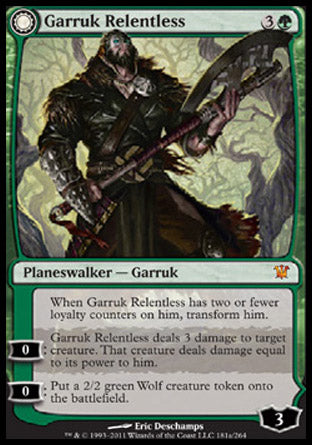 Garruk Relentless (Garruk, the Veil-Cursed) (Innistrad) Near Mint Foil
