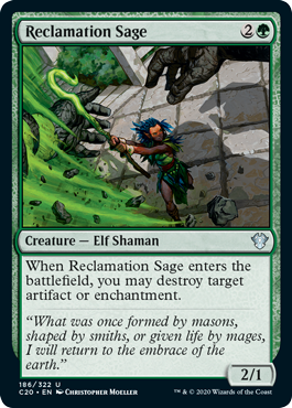 Reclamation Sage (Commander 2020 Ikoria) Light Play