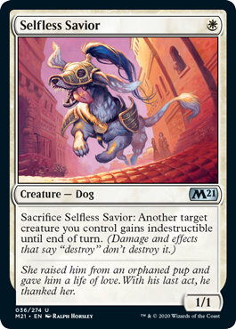 Selfless Savior (Magic 2021 Core Set) Near Mint Foil