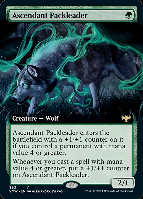 Ascendant Packleader (Extended Art) (Innistrad: Crimson Vow) Near Mint