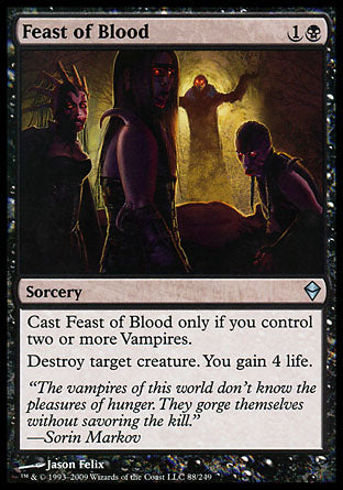 Feast of Blood (Zendikar) Medium Play Foil