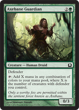 Axebane Guardian (Return to Ravnica) Light Play Foil