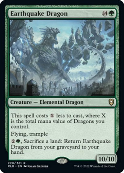 Earthquake Dragon (Commander Legends: Battle for Baldur's Gate) Light Play