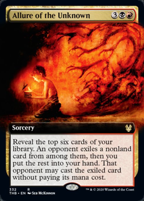 Allure of the Unknown (Extended Art) (Theros Beyond Death) Light Play