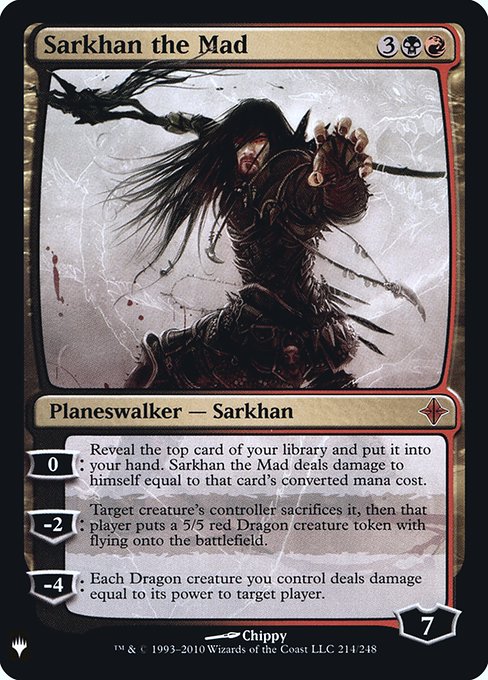 Sarkhan the Mad|3|0|0.00