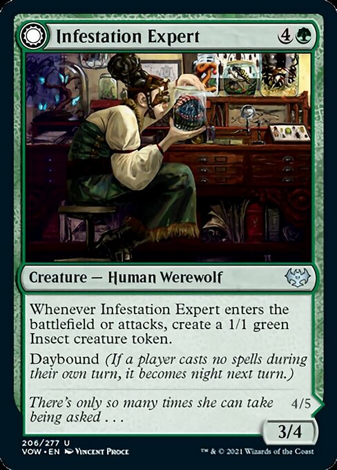 Infestation Expert / Infested Werewolf (Innistrad: Crimson Vow) Near Mint Foil