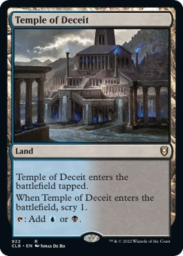 Temple of Deceit (Commander Legends: Battle for Baldur's Gate) Near Mint