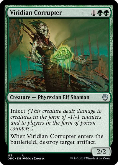 Viridian Corrupter (Commander: Phyrexia: All Will Be One) Near Mint