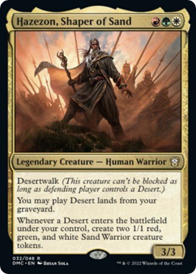 Hazezon, Shaper of Sand (Commander: Dominaria United) Near Mint