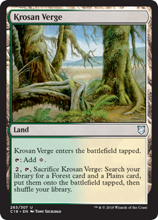 Krosan Verge (Commander 2018) Light Play