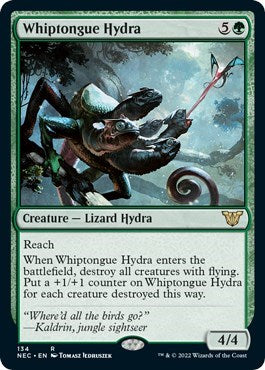 Whiptongue Hydra (Commander: Kamigawa: Neon Dynasty) Light Play