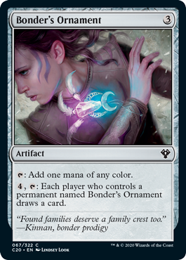 Bonder's Ornament (Commander 2020 Ikoria) Light Play