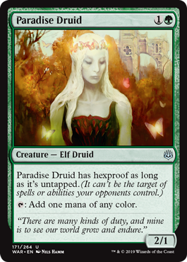 Paradise Druid (War of the Spark) Near Mint