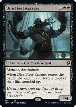 Dire Fleet Ravager (Commander Legends: Battle for Baldur's Gate) Light Play