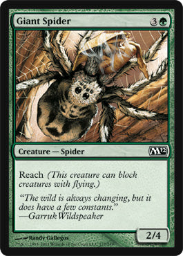 Giant Spider (Magic 2012 Core Set) Light Play