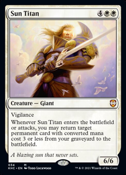 Sun Titan (Commander 2021 Kaldheim) Light Play