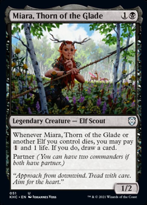 Miara, Thorn of the Glade (Commander 2021 Kaldheim) Near Mint