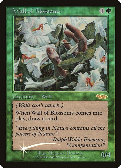 Wall of Blossoms (Promos: FNM) Light Play Foil