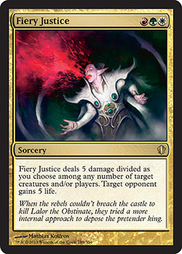 Fiery Justice (Commander 2013 Edition) Medium Play