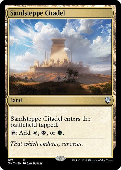 Sandsteppe Citadel (Commander: Phyrexia: All Will Be One) Near Mint