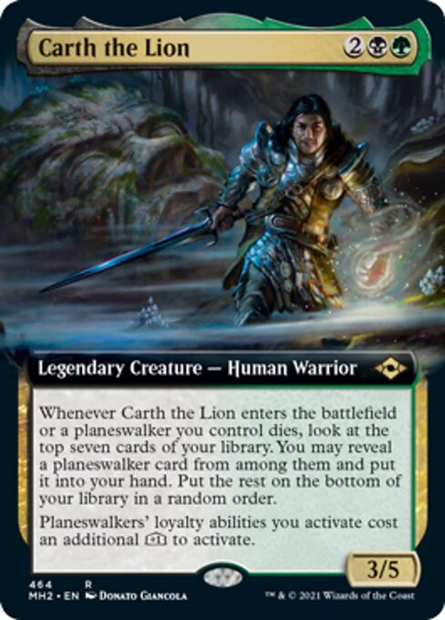 Carth the Lion (Extended Art) (Modern Horizons 2) Near Mint