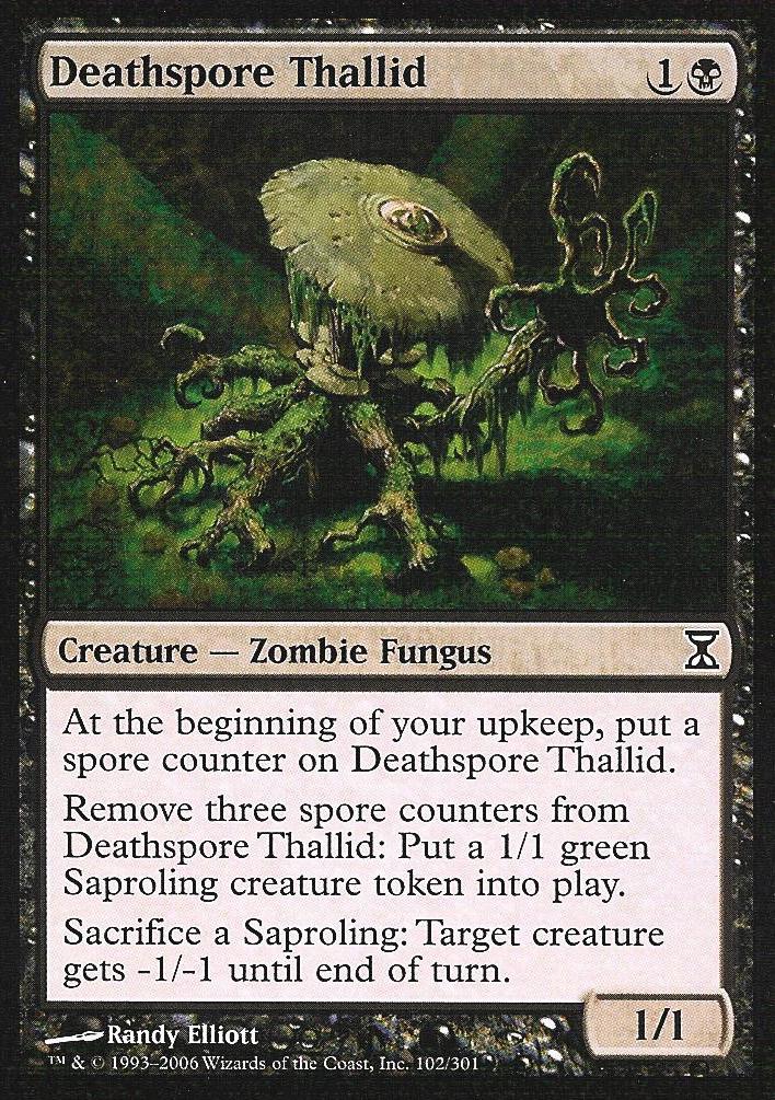 Deathspore Thallid (Time Spiral) Light Play Foil
