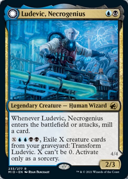 Ludevic, Necrogenius / Olag, Ludevic's Hubris (Innistrad: Midnight Hunt) Near Mint Foil