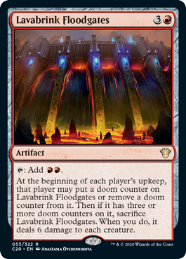 Lavabrink Floodgates (Commander 2020 Ikoria) Light Play