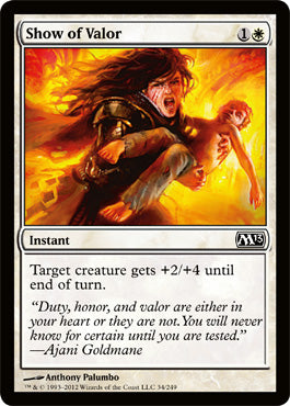 Show of Valor (Magic 2013 Core Set) Light Play