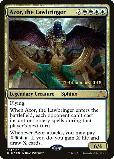 Azor, the Lawbringer (Promos: Prerelease Cards) Near Mint Foil