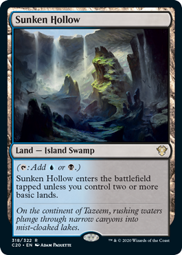 Sunken Hollow (Commander 2020 Ikoria) Light Play