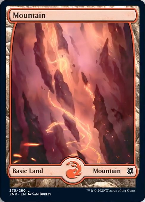 Mountain (275) (Zendikar Rising) Light Play