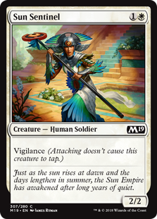 Sun Sentinel (Magic 2019 Core Set) Near Mint
