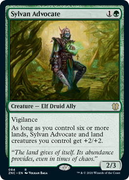 Sylvan Advocate (Commander 2020 Zendikar Rising) Light Play