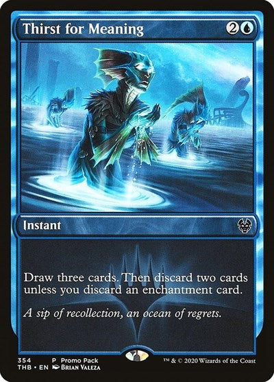 Thirst for Meaning (Promo Pack: Theros Beyond Death) Near Mint Foil