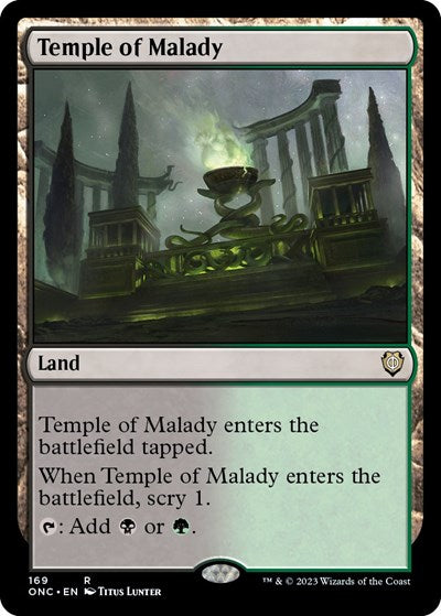 Temple of Malady (Commander: Phyrexia: All Will Be One) Near Mint