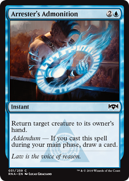 Arrester's Admonition (Ravnica Allegiance) Near Mint