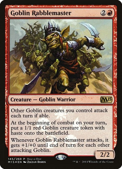 Goblin Rabblemaster (Promos: Buy-A-Box) Light Play Foil