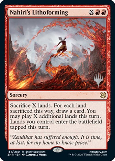 Nahiri's Lithoforming (Promo Pack: Zendikar Rising) Near Mint Foil