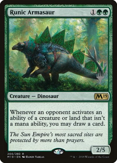 Runic Armasaur (Promo Pack: Ikoria) Near Mint
