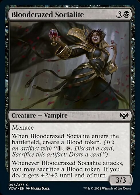 Bloodcrazed Socialite (Innistrad: Crimson Vow) Near Mint Foil