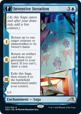 Inventive Iteration (Kamigawa: Neon Dynasty) Near Mint Foil