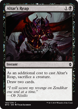 Altar's Reap (Battle for Zendikar) Near Mint