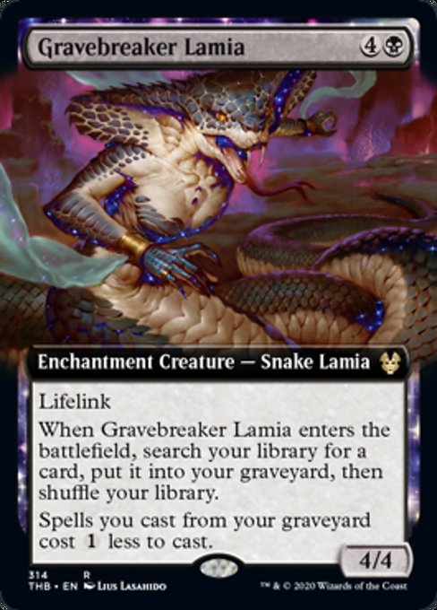Gravebreaker Lamia (Extended Art) (Theros Beyond Death) Near Mint